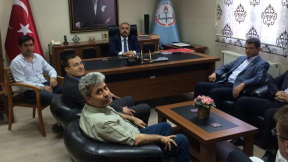 Eğitim Birsen Manisa İl Başkanı Mesut ÖNER ve Yönetim Kurulu İlçe Milli Eğitim Müdürümüz Mehmet ÖLMEZ´i ziyaret ettiler