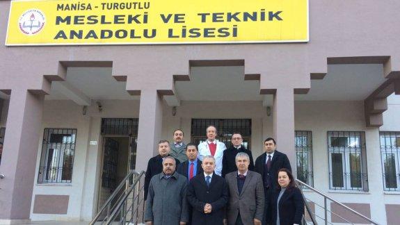 Turgutlu Mesleki ve Teknik Anadolu Lisesine Kaymakamımız Uğur TURAN ve İlçe Milli Eğitim Müdürümüz Mehmet ÖLMEZ´in ziyareti