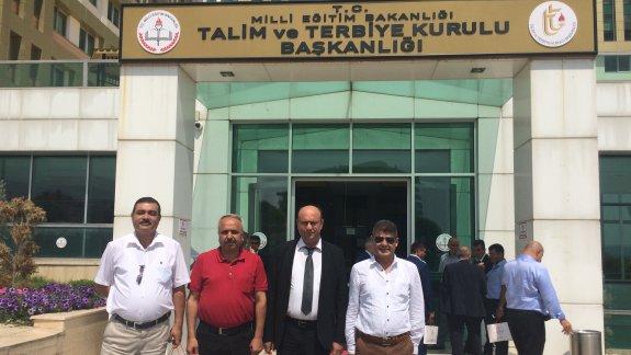 İlçe Milli eğitim Müdürümüz Mehmet ÖLMEZ Talim ve Terbiye Kurulu Başkanlığı tarafından, ilçe milli eğitim müdürlerine yönelik öğretim programları bilgilendirme toplantısına katıldı.