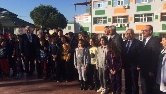 Avrupa Birliği Bakan Yardımcısı Ali ŞAHİN ile birlikte İlçe Milli Eğitim Müdürümüz Mehmet ÖLMEZ  Kocatürk Okullarını ziyaret etti. 