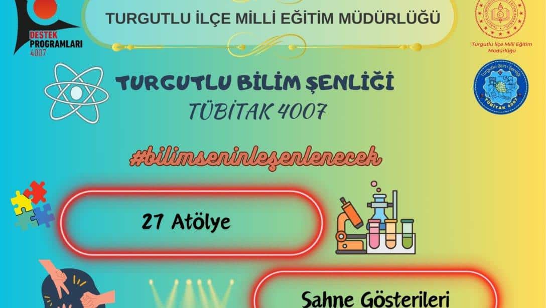 17-18-19 Ekim 2024 tarihinde yapılacak olan bilim şenliğinde 27 bilimsel atölye, sahne deney gösterileri, teleskopla gözlem, bilimsel söyleşiler dahil birçok etkinlik yer almaktadır.