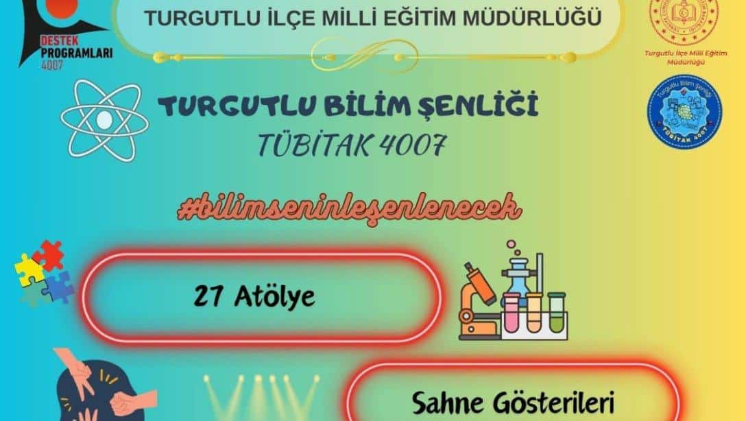 17-18-19 Ekim 2024 tarihinde yapılacak olan bilim şenliğinde 27 bilimsel atölye, sahne deney gösterileri, teleskopla gözlem, bilimsel söyleşiler dahil birçok etkinlik yer almaktadır.